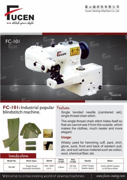 Industrial Popular Blind stitch Machine.