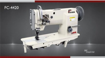 Double Needle Flat Bed Unison Feed Lockstitch Sewing Machine