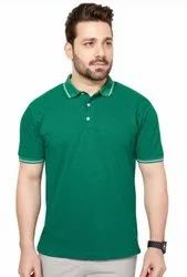 Mens Single Tipping Solid Polo T Shirt