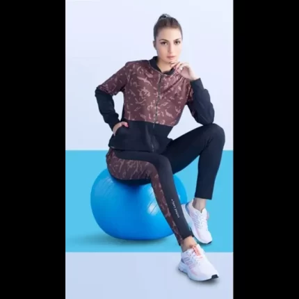 Black Ladies Cotton Track Suit, Size: Medium