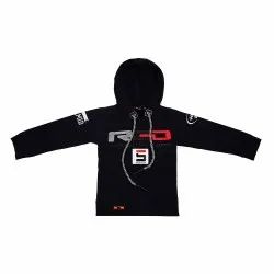 Cotton Casual Wear Kids Hooded Sweatshirt