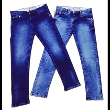 Plain Skinny fit men designer jeans, Blue
