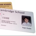 Rectangular Gold & Silver PVC Glitter ID Card, Silkscreen