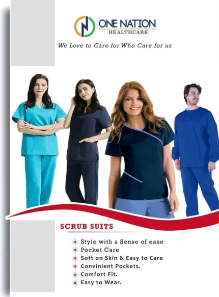 Unisex Mix Of Polyester Hospital Scrub Suit, For Hospitals Uniforms