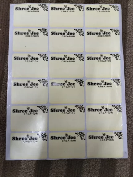 White and Black Offset Printing A/4 lazer sticker sheet